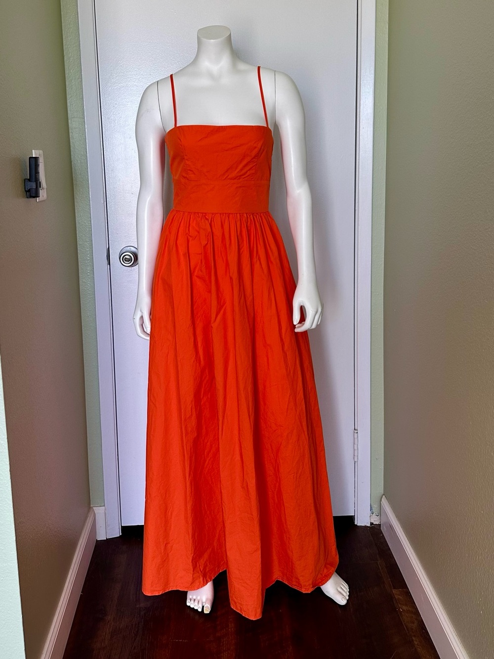 Susana Monoco Orange Spaghetti Strap Maxi Dress